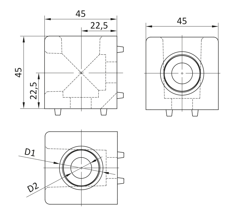 Łącznik węzłowy ESD 45x45/2 [10]